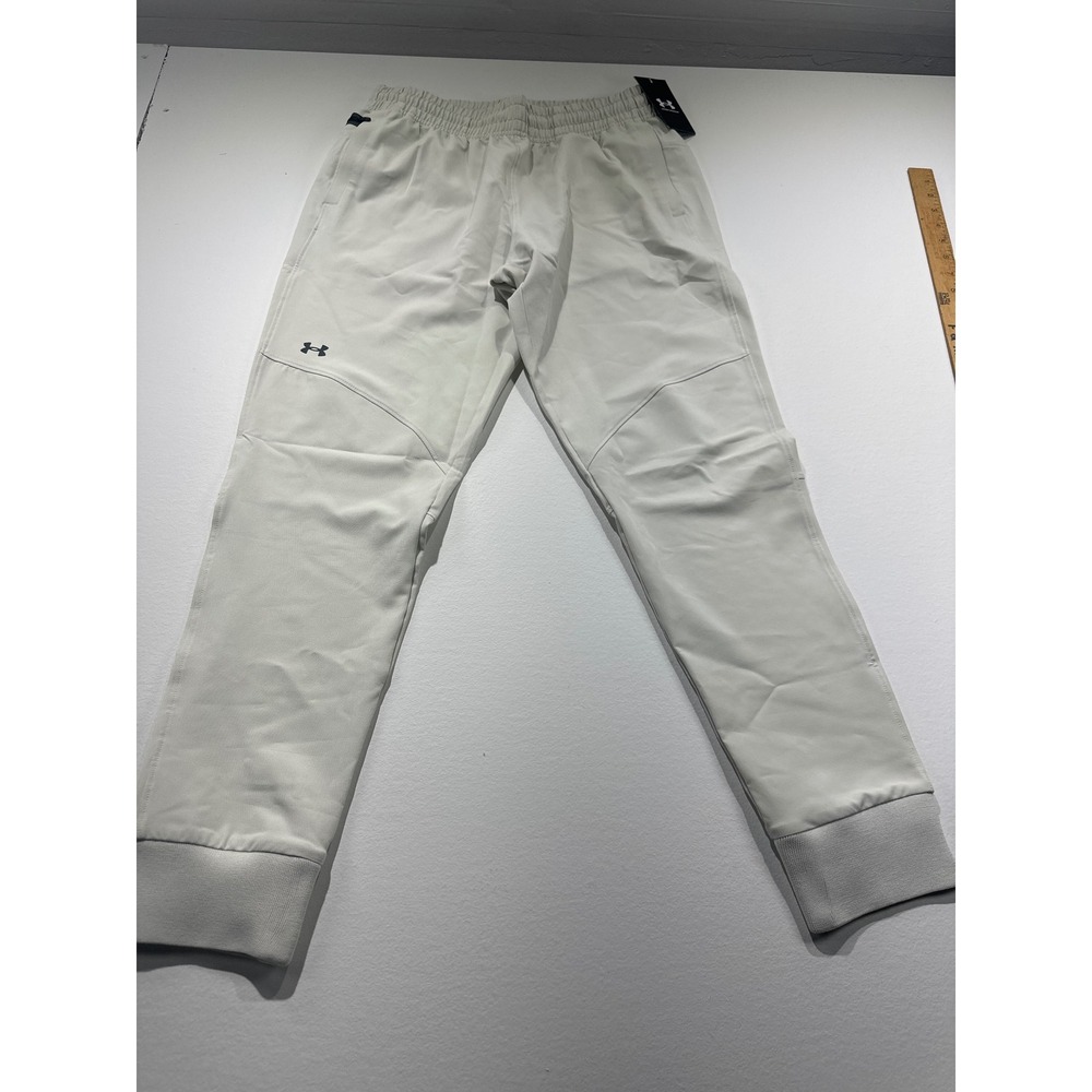 New Under Armour Sportswear Joggers Womens Small off white Loose Fit Pants